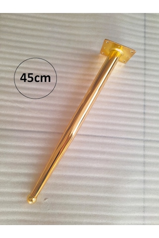1 Adet-45cm Metal Konik Ayak-sehpa Ayağı-gold Renk Kaplama