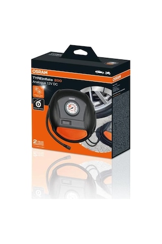Osram 12v Lastik Şişirme Hava Kompresörü 120w 0-100 Psı / 0-6.9 Bar / 4.5 Dk Analog Diğer