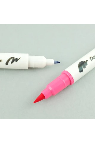 Pentel Arts Brush Sign Pen Twin 12'li Fırça Uçlu Kalem Set / Sesw