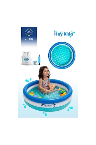 Heykida Swim Safe Şişme Çember Havuz 100x25cm Mavi