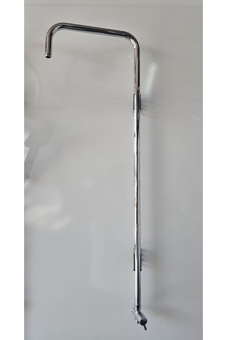 304 Paslanmaz Boru Duş Seti Borusu Ana Gövde Borusu Ve Su Dağıtıcısı 2'li Takım Krom