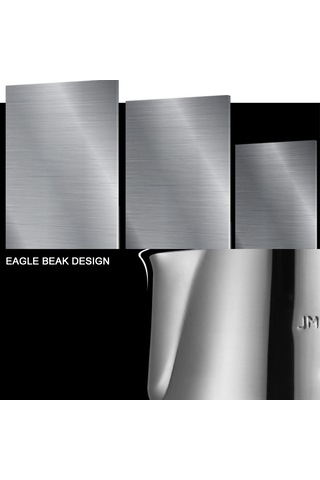 Fosenze 600ml Paslanmaz Çelik Ölçülü Süt Köpürtücü Kavanozu - Ördek Ağızlı Tasarım, Isı İletimi Hızlı, Dayanıklı, Kahve Köpüsü Yapımı Gümüş