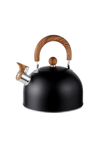 Valkyrie 3l Düdüklü Kettle Su Isıtıcı Çaydanlık Paslanmaz Çelik Yüksek Islıklı Siyah Siyah