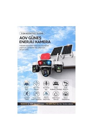 Çift Panel Güvenlik Kamerası
