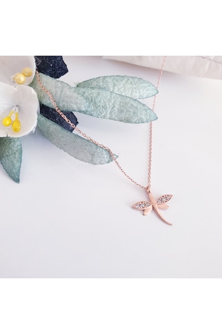 925 Ayar Gümüş Yusufçuk Model Kadın Gümüş Kolye (550645660)