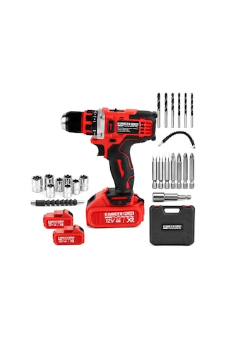 Km0101k 12v Metal Şanzıman Şarjlı Matkap 24 Parça Set