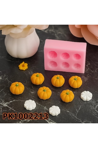 Pk1002213 - Silikon Kalıp Mum Kalıbı 6lı Minik Balkabağı Renksiz Pk1002213 - Silikon Kalıp Mum Kalıbı 6lı Minik Balkabağı Renksiz