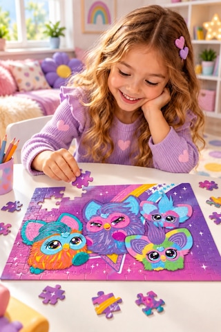 Sevimli Oyuncak 200 Parça Puzzle Yapboz Renkli Ve Eğlenceli Yüksek Baskı Kaliteli 33 X 48 Cm Puzzle