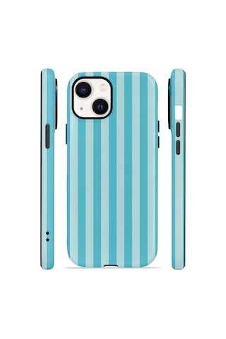 Apple iPhone Uyumlu 13 Vorian Çift Katmanlı Magsafe Kılıf Turquoise Riviera