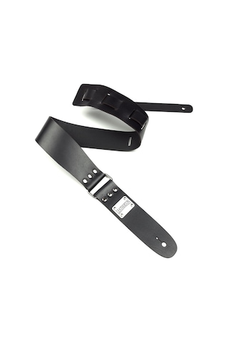 Leatherton Stinger Hakiki Deri Gitar Askısı Siyah