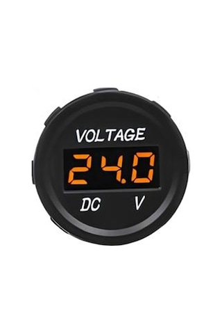 Speeduf Dc7v-30v Led Panel Mini Dijital Voltmetre - Turuncu