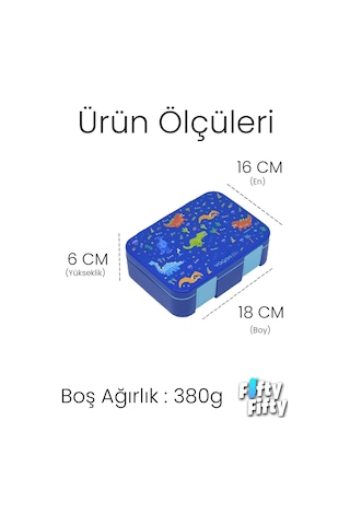 Vagonlife 1000 Ml Tek Kat Sızdırmaz,karışmaz Üç Bölmeli Taşıma Kulplu Çocuk Beslenme Kutusu -ffb092-1000 Yeşil
