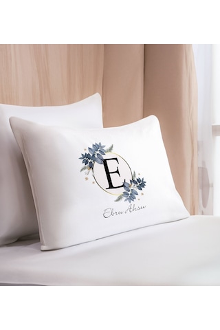 Bk Gift Kişiye Özel İsimli Pamuklu Yastık Kılıfı Ve Göz Bandı Uyku Seti-5, Tasarım Ev Tekstili, Uyku Bandı, Ev Hediyesi