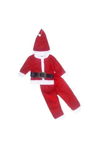 Pazarız Aryam Butik Erkek Çocuk Noel Baba Kostüm 1-2-3 Yaş Kırmızı