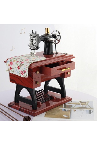 Suntek Dikiş Makinesi Müzik Kutusu Doğum Günü Pedalı Dikiş