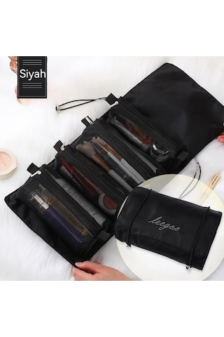 Trendooze Taşınabilir Seyahat Saklama İşlevli Çok Çıkarılabilir Çantası-siyah Arada 4'ü 1 Yz Siyah