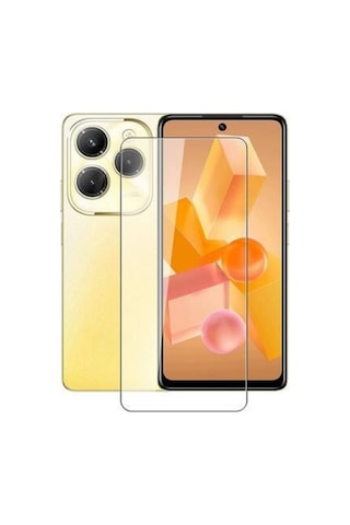 Nettech İnfinix Hot 40 Pro Uyumlu Ön Koruma Cam Ekran Koruyucu - Şeffaf