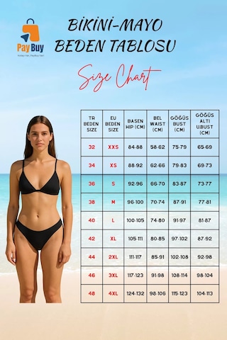 Ersefa Üçgen Tasarım Bikini Takımı Plaj Ve Havuz İçin Uv Korumalı Şık De Çok Renkli