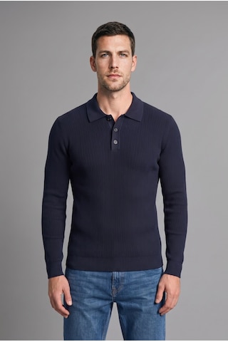 Defacto Standart Fit Düğmeli Polo Yaka Triko Basic Kazak D1959ax26aunv146 Lacivert-nv146