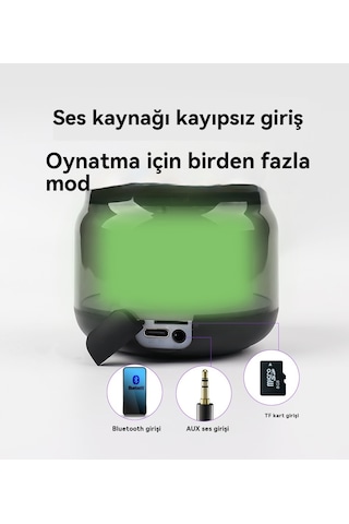 Aurora Şeffaf Ve Havalı Bluetooth Küçük Stereo Kablosuz Taşdırılabilinir