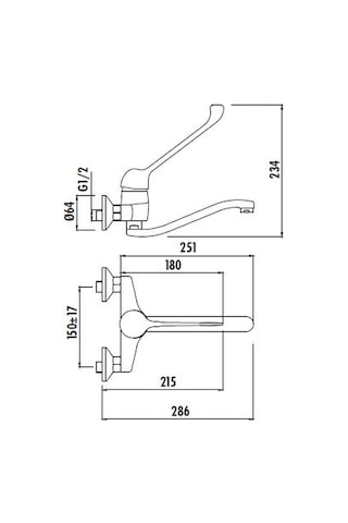 Creavit Hm1106 Medical Doktor Aplike Lavabo Bataryası