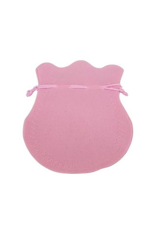 Kadife Kese Pembe 100 Adet 11x14 Boy Takı, Altın Kesesi İpli & Büzgülü