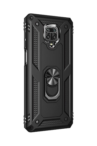 Teknomoda Xiaomi Redmi Note 9 Pro Tank Zirh Metal Yüzüklü Standli Kilif 471594932