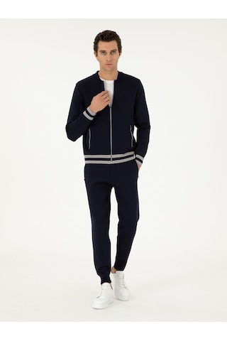 Cacharel Lacivert Jogging Fit Triko Pantolon