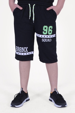 Fyk Kids 3'lü Bronx 96 Squad Baskılı Fosfor Renkli Erkek Çocuk Gri-siyah-lacivert Kapri Çok Renkli