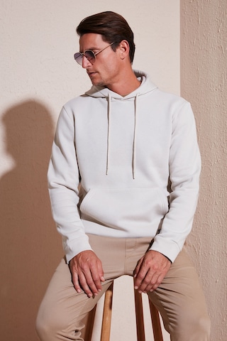 Buratti Regular Fit Kapüşonlu Kanguru Cepli Içi Tüylü Yumuşak Şardonlu Erkek Sweat 5905281 Kum