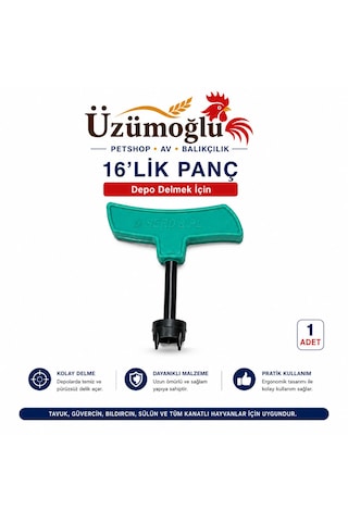 16 Lık Otomatik Suluk Seti Tavuk, Güvercin, Bıldırcın Ve Tüm Kanatlı Hayvanlar İçin Depodan Otomatik Suluk Kurulum Seti Panç, Vana, Conta, Tapa, T Aparat, L Dirsek