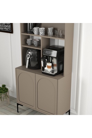 Lyon Kahve Köşesi 80cm - Atlas / Siyah