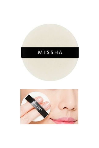 Missha Compressed Flocking Puff Pudra Uygulaması İçin Makyaj Süngeri Daire Yuvarlak