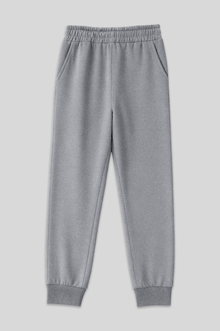 Tommy Life Gri Melanj Yüksek Bel Jogger Rahat Form Manşetli Kadın Eşofman Alt - 94561 GRİ MELANJ