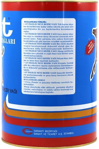 At Ingiliz Nevi Ince Bezir Yağı 5 Lt Ahşap Koruyucu