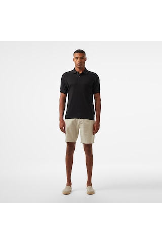 Nautica Erkek Siyah Classic Fit Polo Düz K55329t Siyah