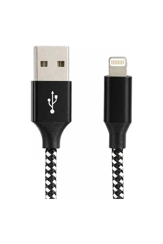 Vcom Cu251 Lightning To Usb 3m 12w 5v-2.4a Örgülü Şarj Kablosu Kdo