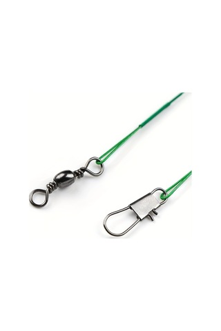 20 Parçalı Paslanmaz Çelik Balıkçılık Liderleri, Fırdöndüler - Yemler, Kancalar Ve Teçhizatlar İçin İdeal - 30cm