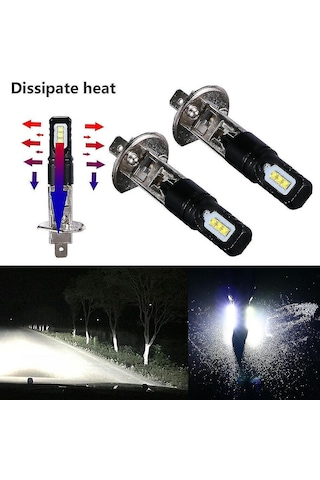 Singree 2x H1 6000k Süper Parlak Led Far Kit - 6000 Lümen, Yüksek Işık, Kolay Kurulum, Uzun Ömür