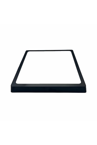 Zmr 24w Sıvaüstü Beyaz Işık Siyah Kasa Kare Panel Led Armatür Siyah Beyaz Işık