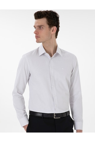 Pierre Cardin Erkek Gri Gömlek Desenli 50304550-vr024 Gri