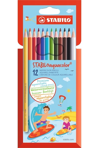 Stabilo Aquacolor Suluboya Kalemi 12 Renk N 1612-6 Stabilo Aquacolor Suluboya Kalemi 12 Renk N 1612-6