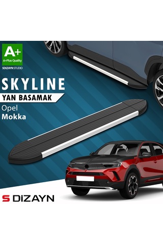 S-dizayn Opel Mokka 2 Skyline Aluminyum Yan Basamak 173 Cm 2020 Üzeri A+ Kalite