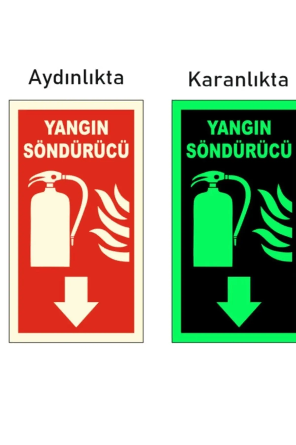 Yangın Söndürme Cihazı Uyarı Levha Türkiye Tek Fosforlu Ürünümüz Onaylıdır