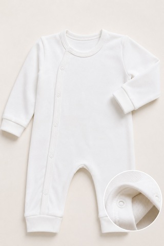 Babyhola Yenidoğan Bebek Tulum Seti 4 Parça Hastane Çıkışı 7068 Ekru