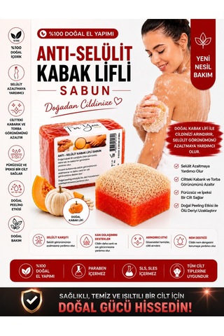 Selülit Karşıtı, Sıkılaştırıcı Etkili, Batık Gidermeye Yardımcı Peeling Etkili Vücut Bakım Sabunu