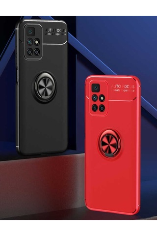 Xiaomi Redmi 10 Kilif Yüzüklü Magnetli Ravel Case 524146372