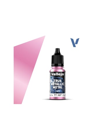 Vallejo 77107 18 Ml. Crimson Magenta, Light, True Metallic Metal Tmm Serisi Model Boyası Renkli