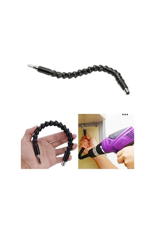 Esnek Matkap Ucu Körüklü Oynarbaşlıklı Uzatma Şarjlı Vidalama Ucu