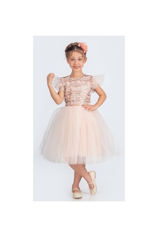 Mnk Baby & Kids Tüllü Kız Çocuk Kpl Elbise Mnk0526 SOMON